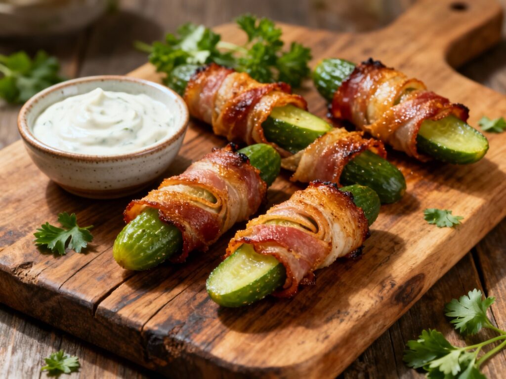 Crispy Bacon-Wrapped Pickles Recipe