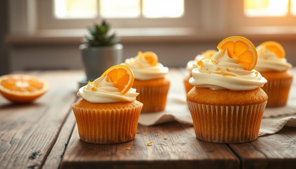 orange creamsicle cupcakes