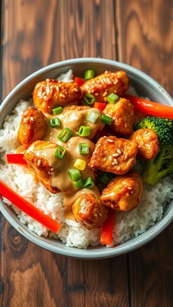 Creamy Bang Bang Chicken Bowl Recipe