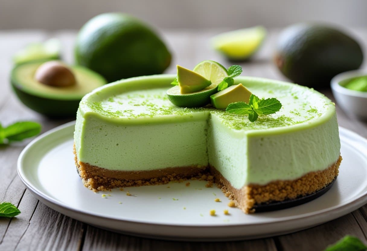 Avocado Lime Cheesecake