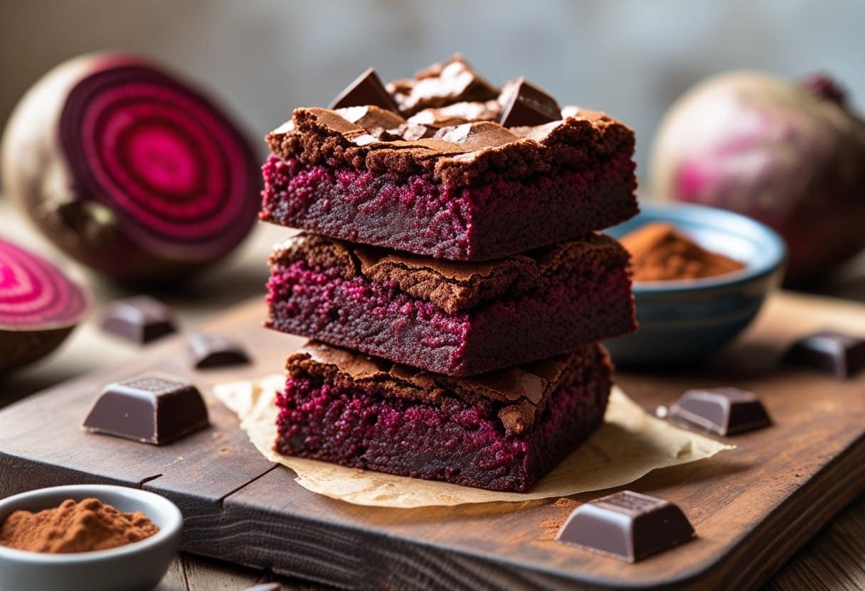Beetroot Chocolate Fudge Brownies