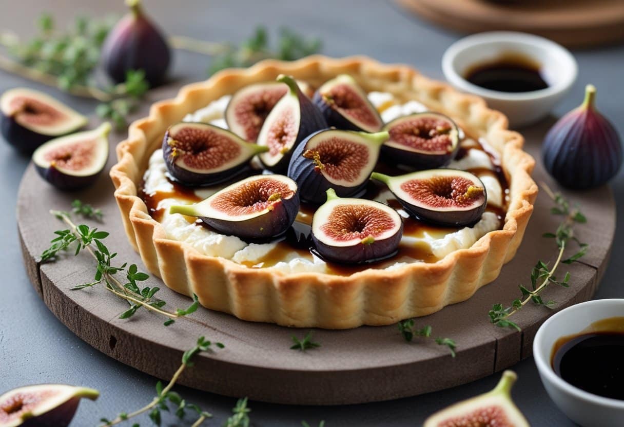 Balsamic Fig and Goat Cheese Tart