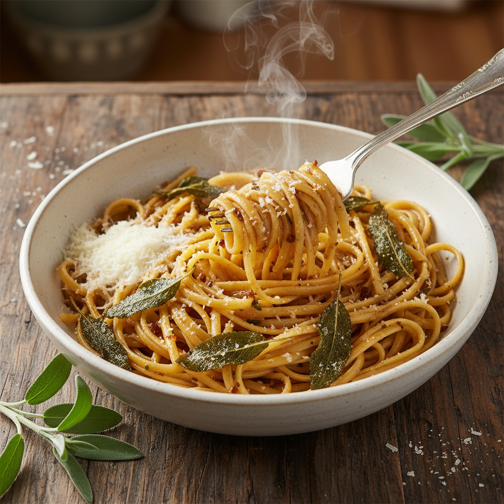 Brown Butter & Sage Linguine