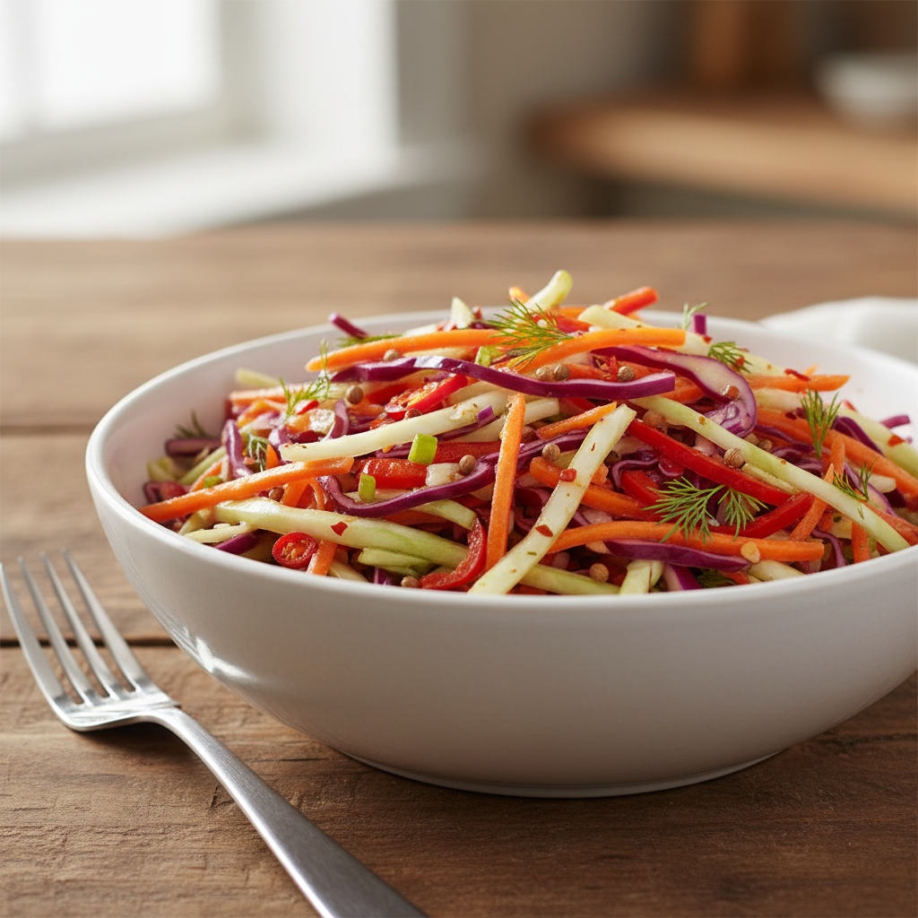 Spicy Pickled Coleslaw